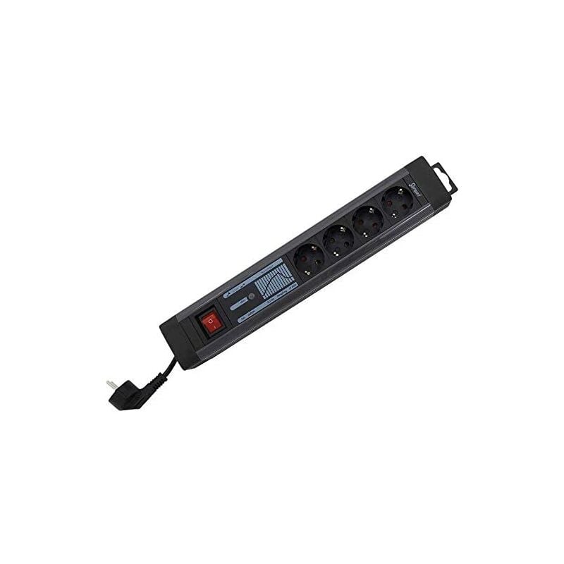 foto del prodotto rev presa a spina quadrupla pc quadrupla supraguard, nero