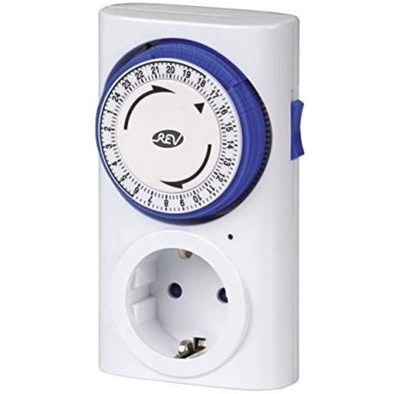 foto del prodotto rev ritter 0025400103 - presa timer meccanica professionale, colore bianco