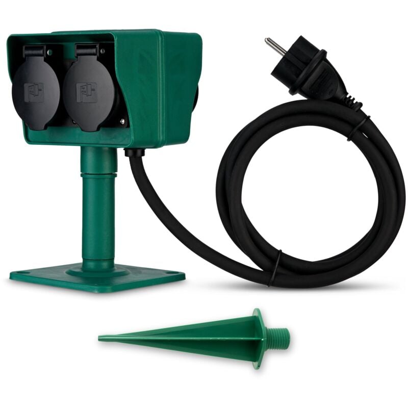 foto del prodotto rev ritter 0595009555 presa elettrica quadrupla con innesto per terreno, 1,4 m