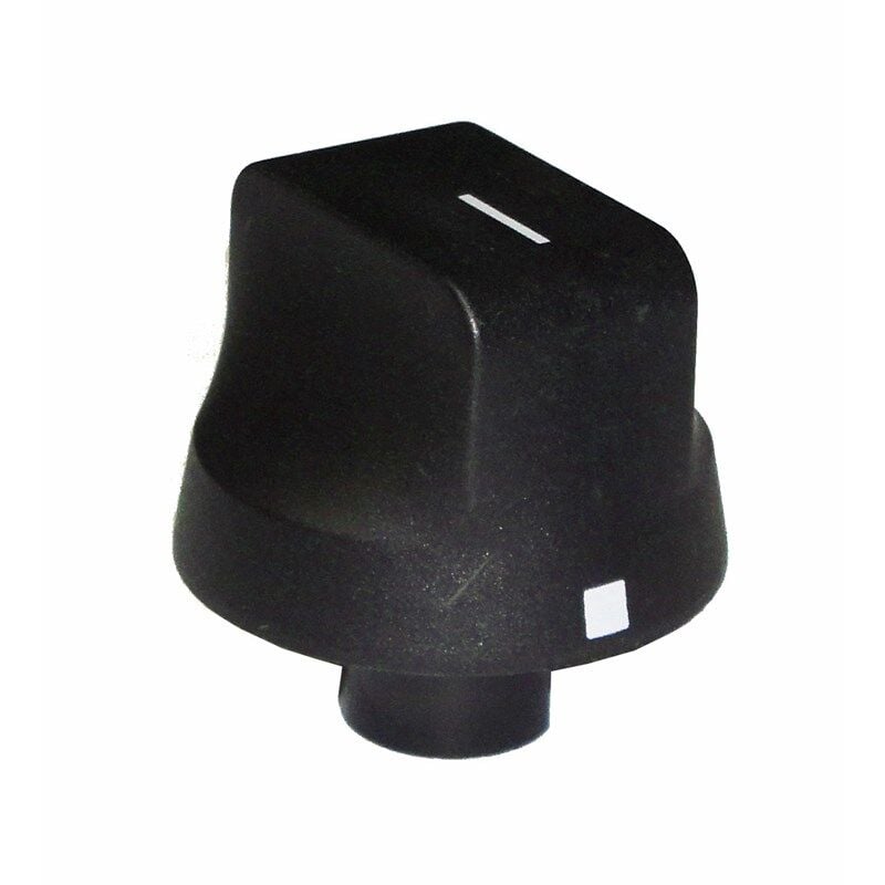 foto del prodotto rex electrolux zoppas 1 manopola nera cucina piano cottura gambo alto 10 mm