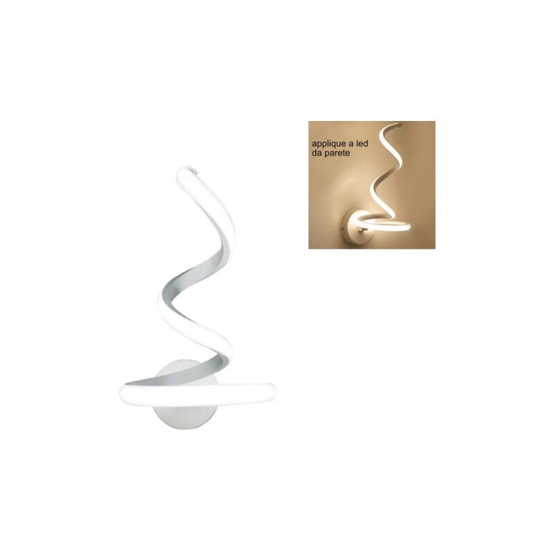 foto del prodotto rg applique lampada interno moderna parete muro spirale 13w luce calda st 002