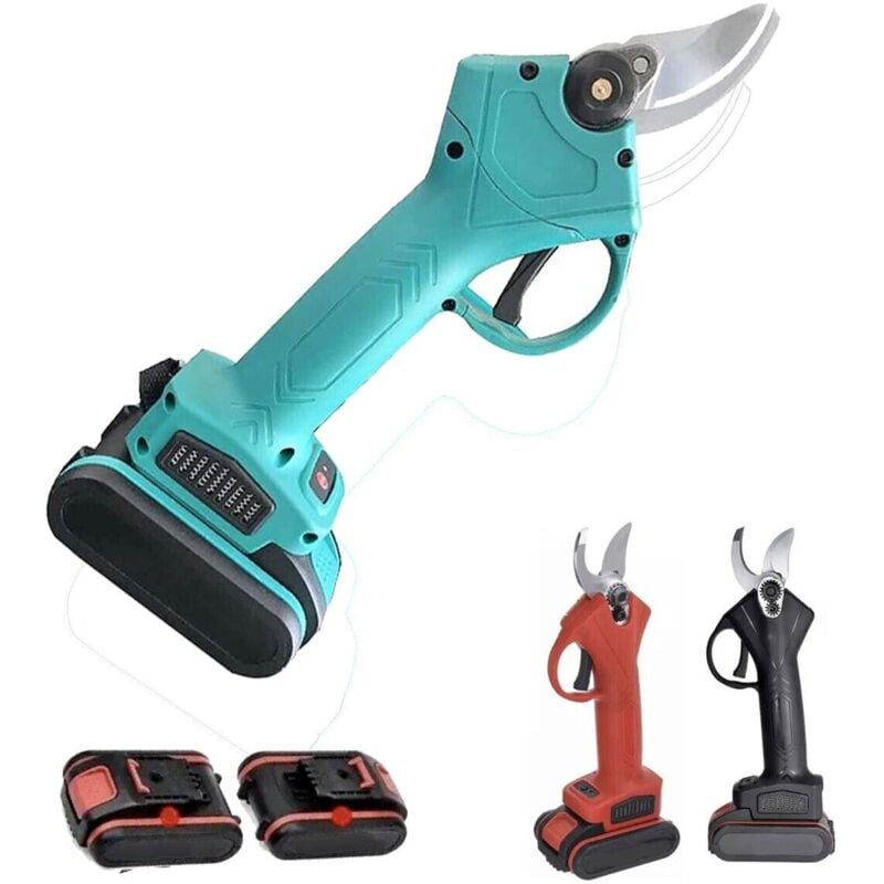 foto del prodotto rg cesoia forbice elettrica potatura 2 batterie ricaricabile portatile 48v 28mm