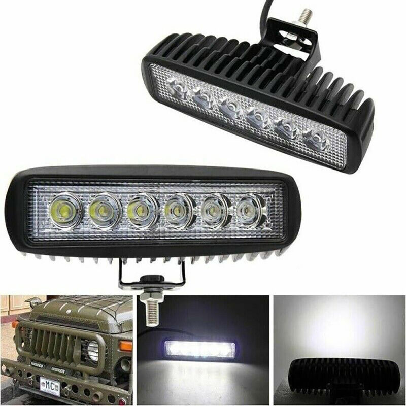 foto del prodotto rg faro lampada supplementare profondita per auto fuoristrada 12v 6 led 18w ip68