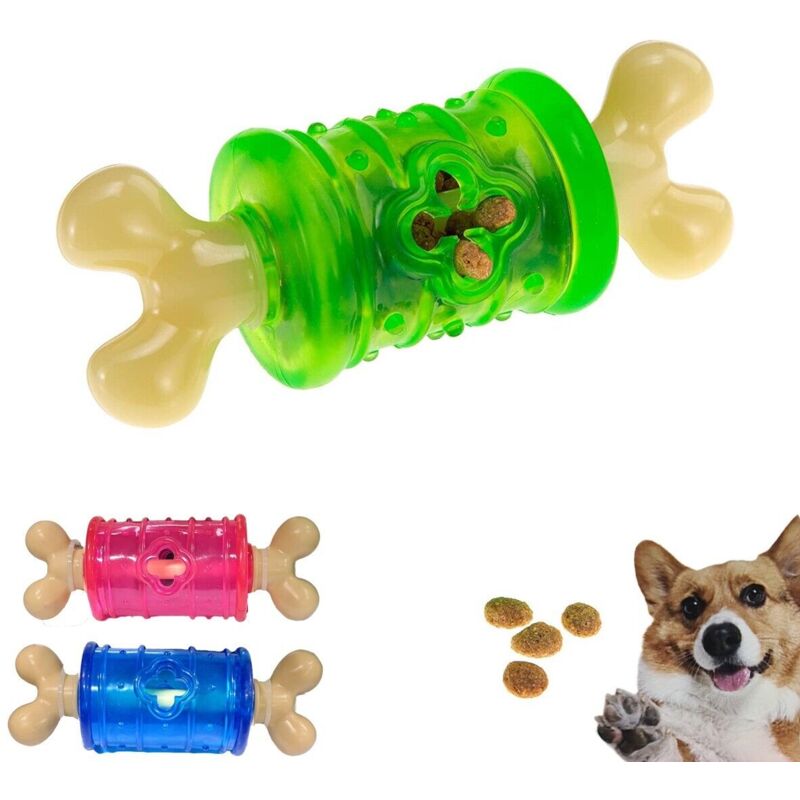 foto del prodotto rg gioco forma di osso porta premio crocchette per cane croccantini gomma