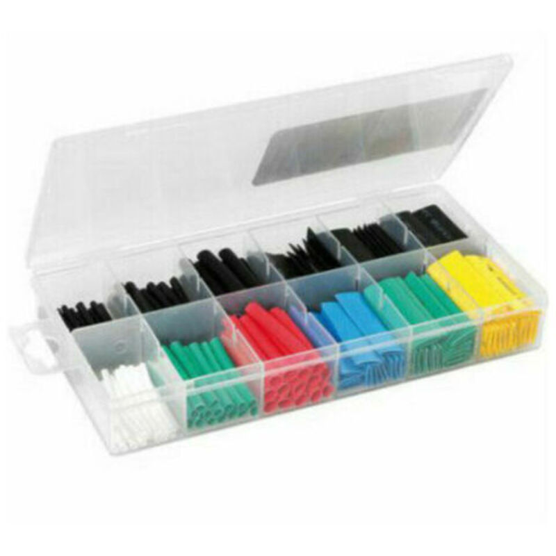 foto del prodotto rg set kit 180pz guaine termorestringenti assortimento cavi cavo elettrico tubi