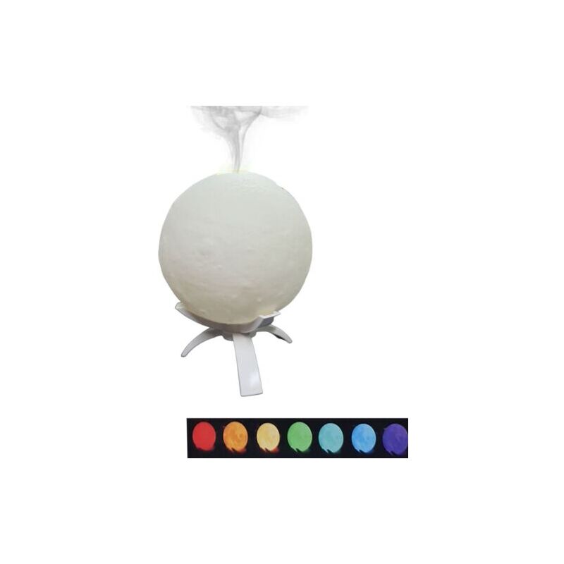 foto del prodotto rg umidificatore lampada luna luce b led aromaterapia diffusore aromi fumo 13cm