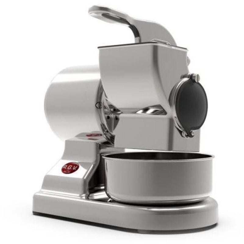 foto del prodotto rgv robusta grattugia e spiralizzatore elettrici grattugia elettrica argento