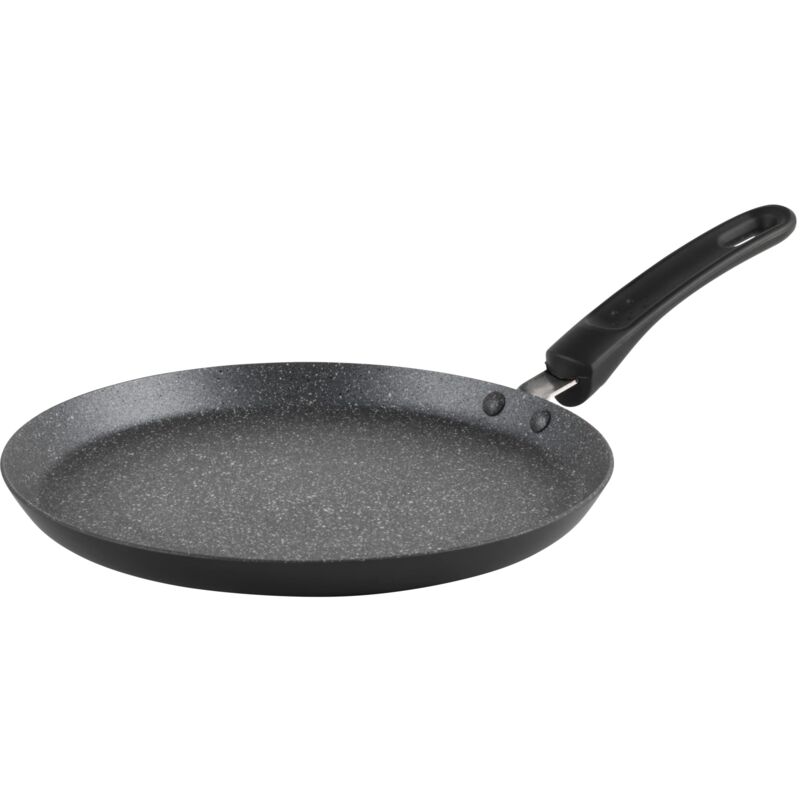 foto del prodotto rh02852eu7 padella per cr pe e pancake, in alluminio, antiaderente, grande, piatta, 25 cm, rivestimento in marmo metallico, impugnatura morbida,