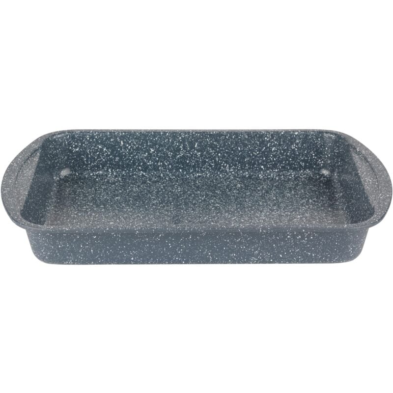 foto del prodotto rh0999eu nightfall stone roaster, 38, marmo blu, 100 pfoa free, perfetto per cene in famiglia, dolci e arrosti domenicali, teglia per brownies,