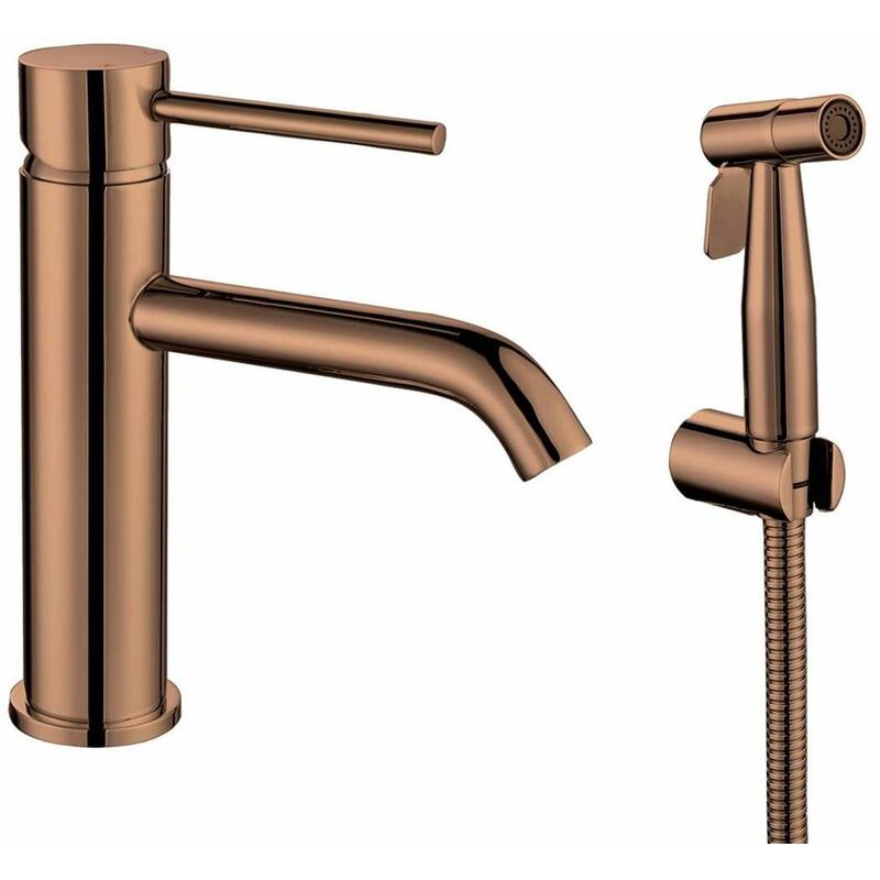 foto del prodotto rhapsody miscelatore da lavabo con doccetta, color rame 1209 09pg sapho