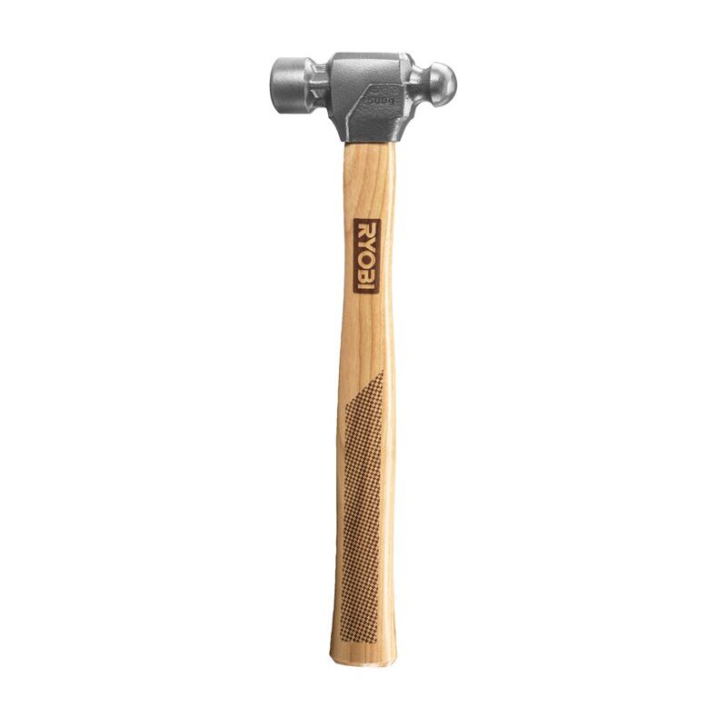 foto del prodotto rhhwbp500 martello penna sferica testa acciaio impugnatura legno 500 gr ryobi