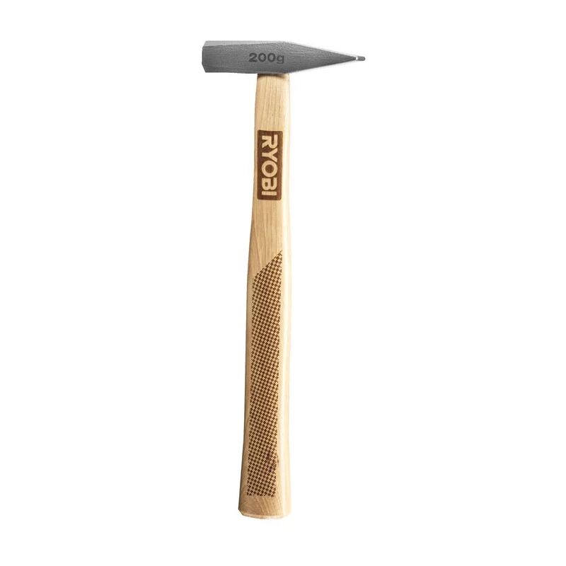 foto del prodotto rhhwe200 martello testa in acciaio temperato impugnatura in legno 200 gr ryobi