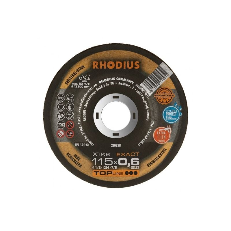 foto del prodotto rhodius disco segmentato diametro 125 mm foratura 22,23 mm metalli non ferrosi lga alu 210476