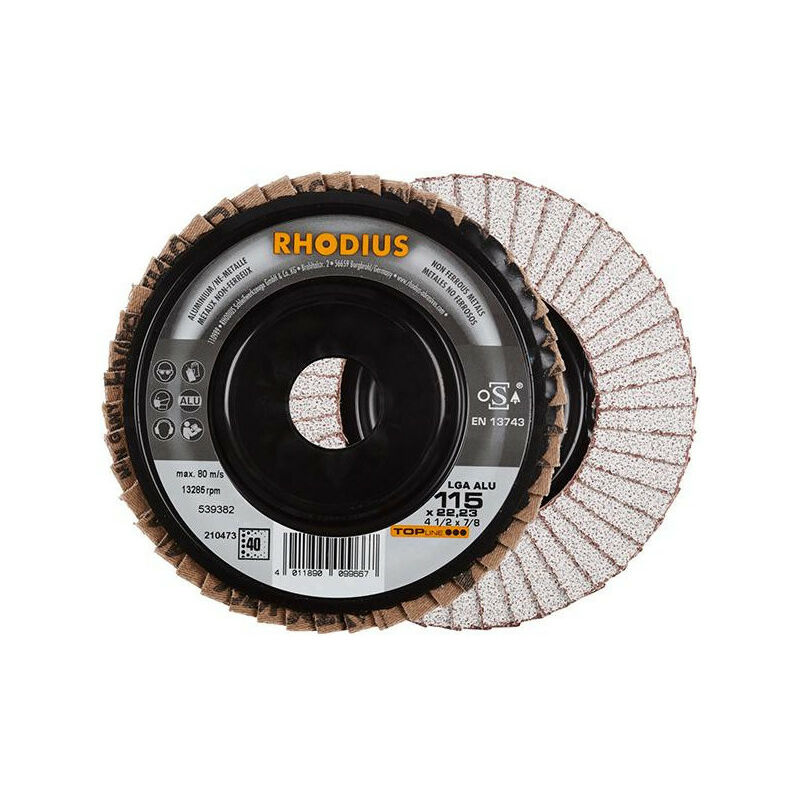 foto del prodotto rhodius lga alu 15mm k 40 disco di strip