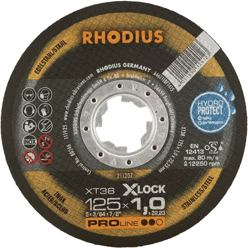 foto del prodotto rhodius xt38 x lock 211207 disco isolante 25 pz. acciaio inox, acciaio