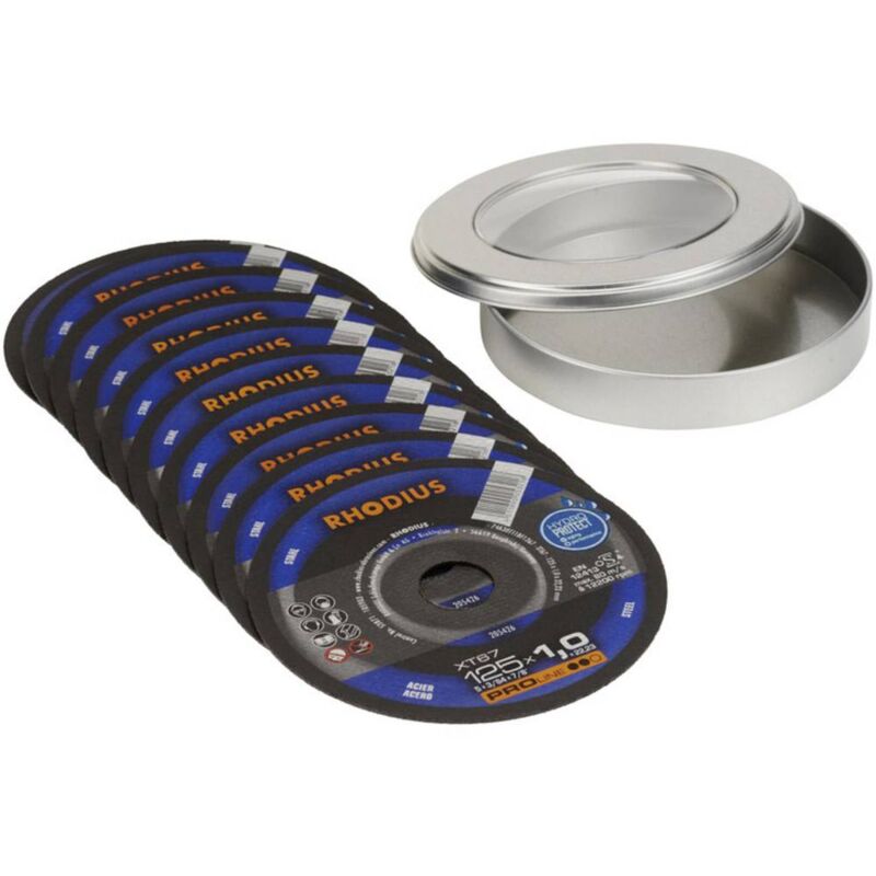foto del prodotto rhodius xt67 210742 disco di taglio dritto 115 mm 1 kit acciaio