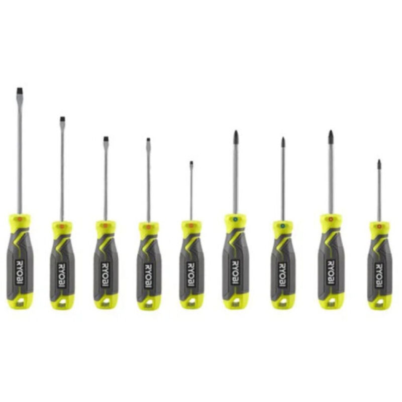 foto del prodotto rhsds9pc set giraviti magnetici punte magnetiche antiscivolo 9 pezzi - ryobi