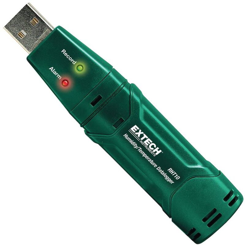foto del prodotto rht10 data logger temperatura, data logger umidit misura temperatura, umidit dell aria 40 fino a 70 c 0 fi extech