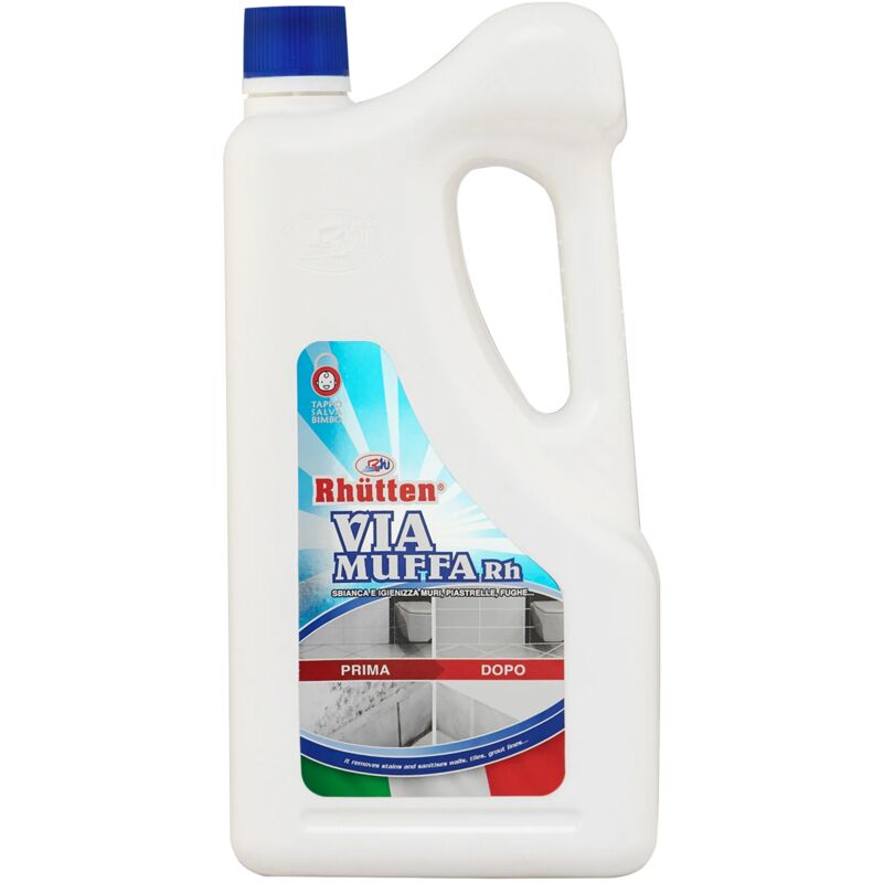 foto del prodotto rhutten antimuffa via muffa detergente igienizzante smacchia fughe lattina 2 lt.