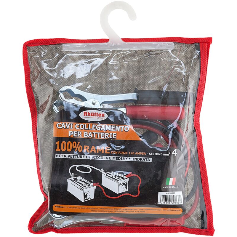 foto del prodotto rhutten cavi batteria in rame 4mm auto piccole e medie