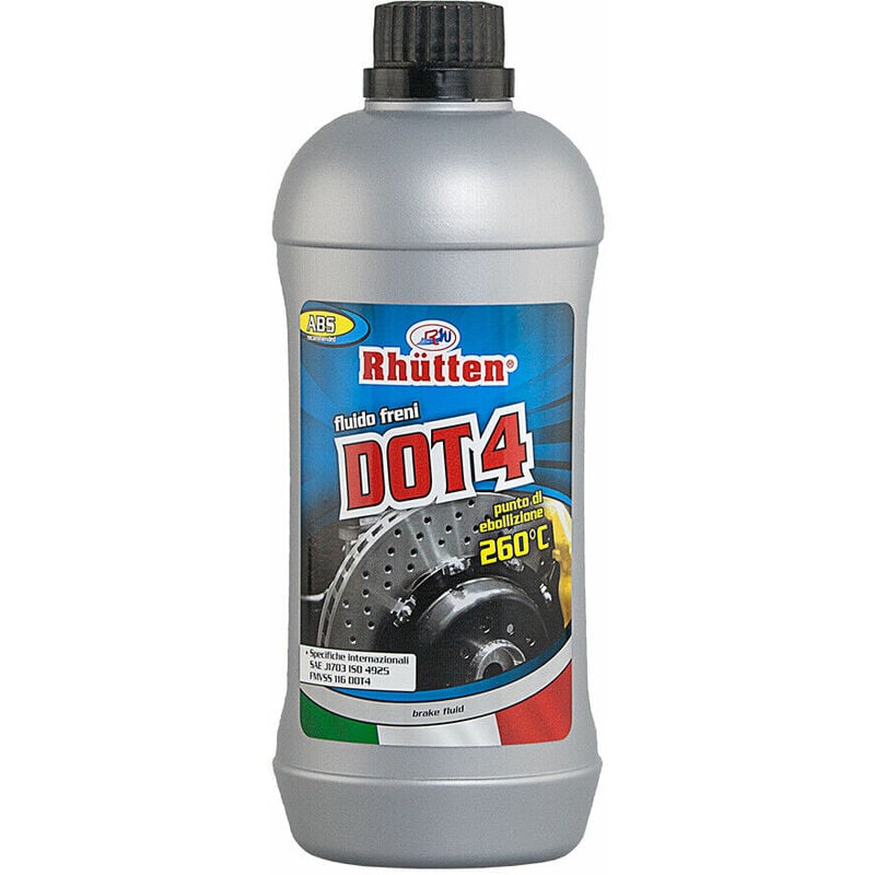 foto del prodotto rhutten fluido freni dot 4 ebolliz 260 c impianto freni idraulici liquido 250 ml