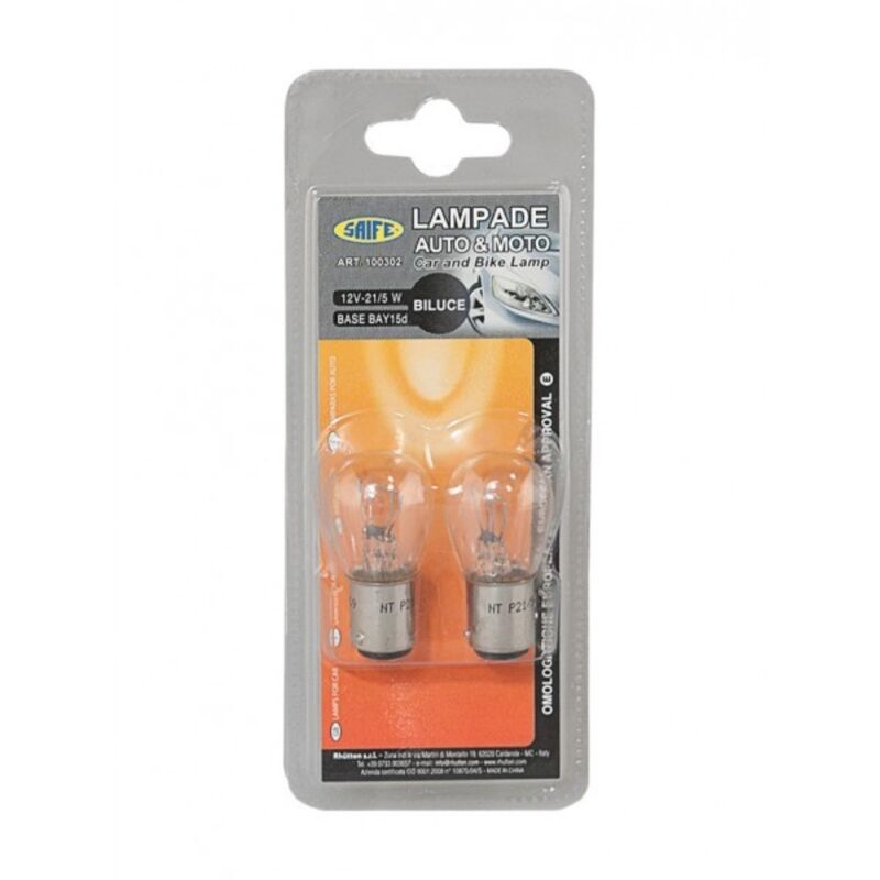 foto del prodotto rhutten lampada 2 filamenti 12 21 arancione indicatore direzione set 5 pezzi