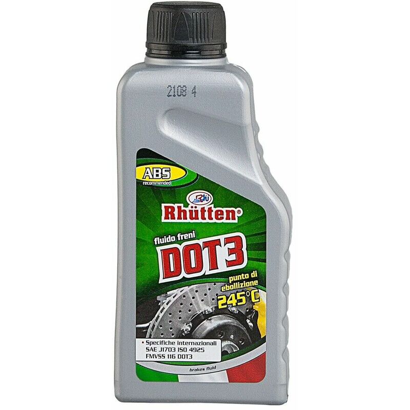 foto del prodotto rhutten liquido olio freni per auto moto dot 3 protezione anticorrosivo 250 ml