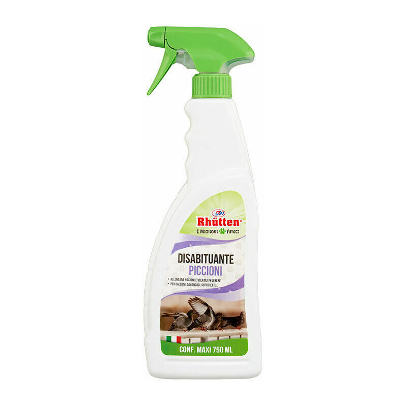 foto del prodotto rhutten spray prodotto disabituante repellente per piccioni e volatili balcone 750ml