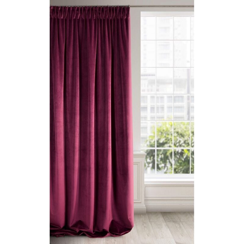 foto del prodotto ria tenda oscurante con fettuccia arricciatenda extra lunga, elegante, tinta unita per soggiorno, camera da letto, densit 290 g m , 140x270 cm,
