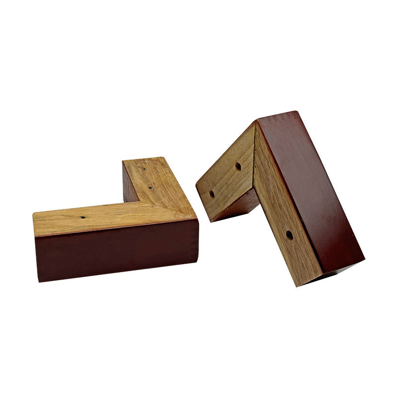 foto del prodotto rialzi per letto in legno da 2 pollici. gambe per divano per mobili gambe per divano a forma di l gambe per cassettiera set di 2
