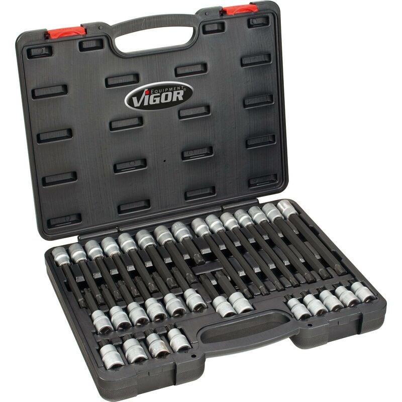 foto del prodotto ribe screwdriver socket set v2201 attacco quadro, cavo, 1 2 di pollice 12,5 mm profilo cuneo interno ribe cv m5 m14 numero utensili 32