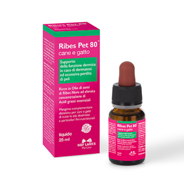 foto del prodotto ribes pet 80 25 ml 1 ordine scegli lo sconto bzr5 bzr20 200 punti fedelt integratori per cani