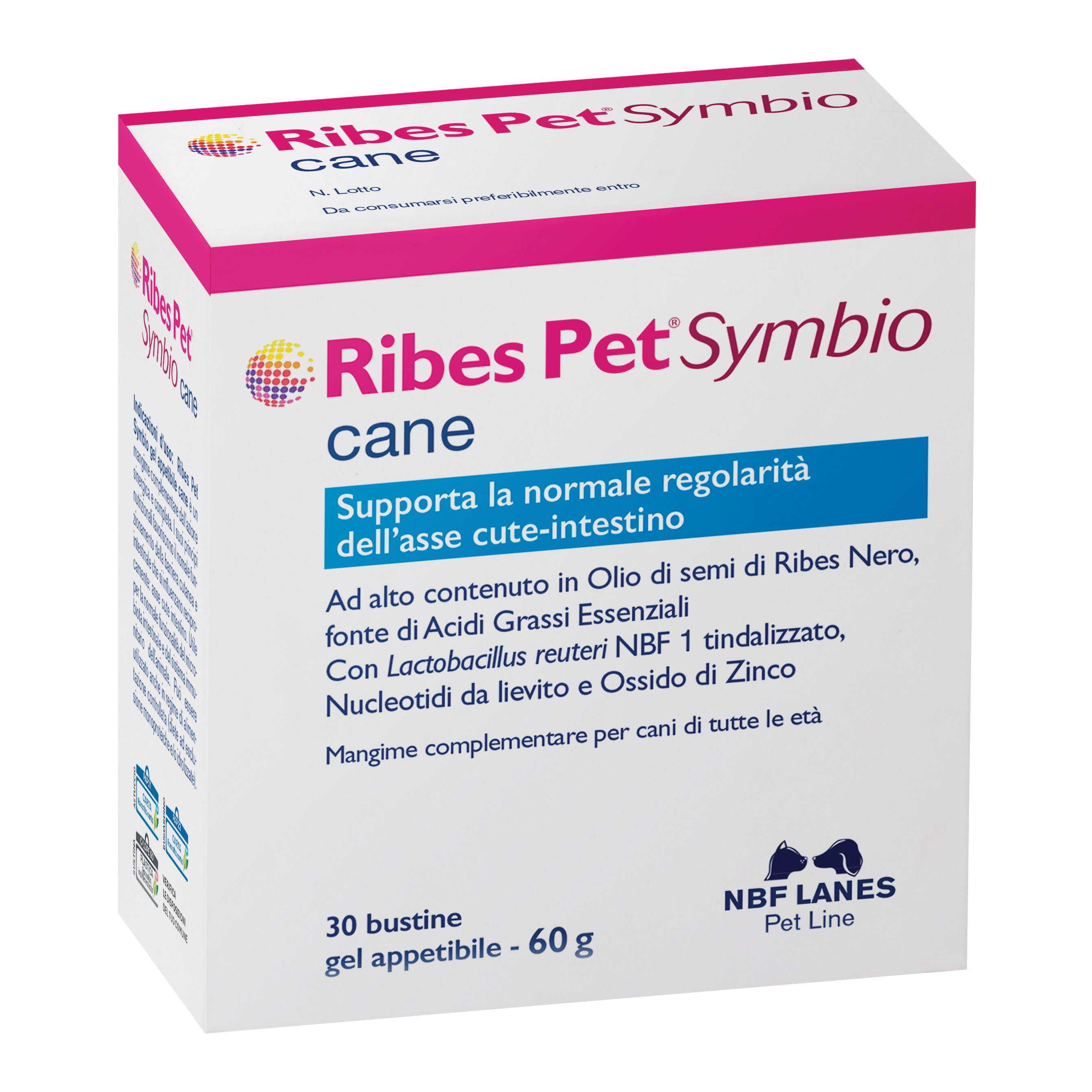 foto del prodotto ribes pet symbio cane 30 stick gel