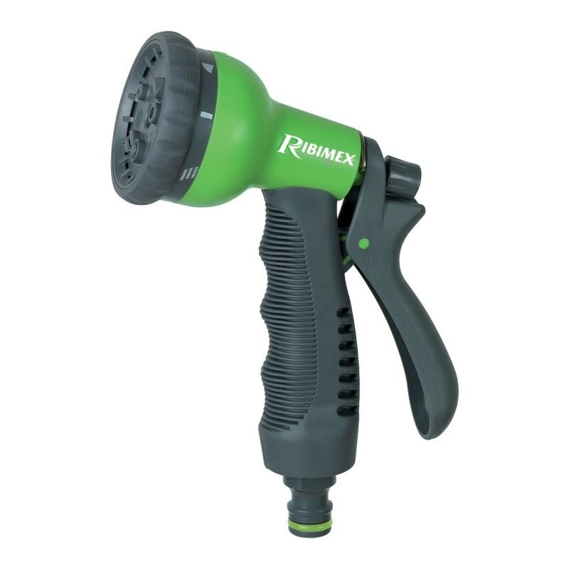 foto del prodotto ribiland 1302 pistola multigetto 8 funzioni irrigazione giardino soft touch