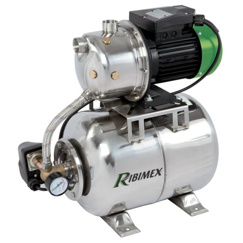 foto del prodotto ribiland pompa booster da 24 litri con jet101 970w in acciaio inossidabile prsi24jet101i
