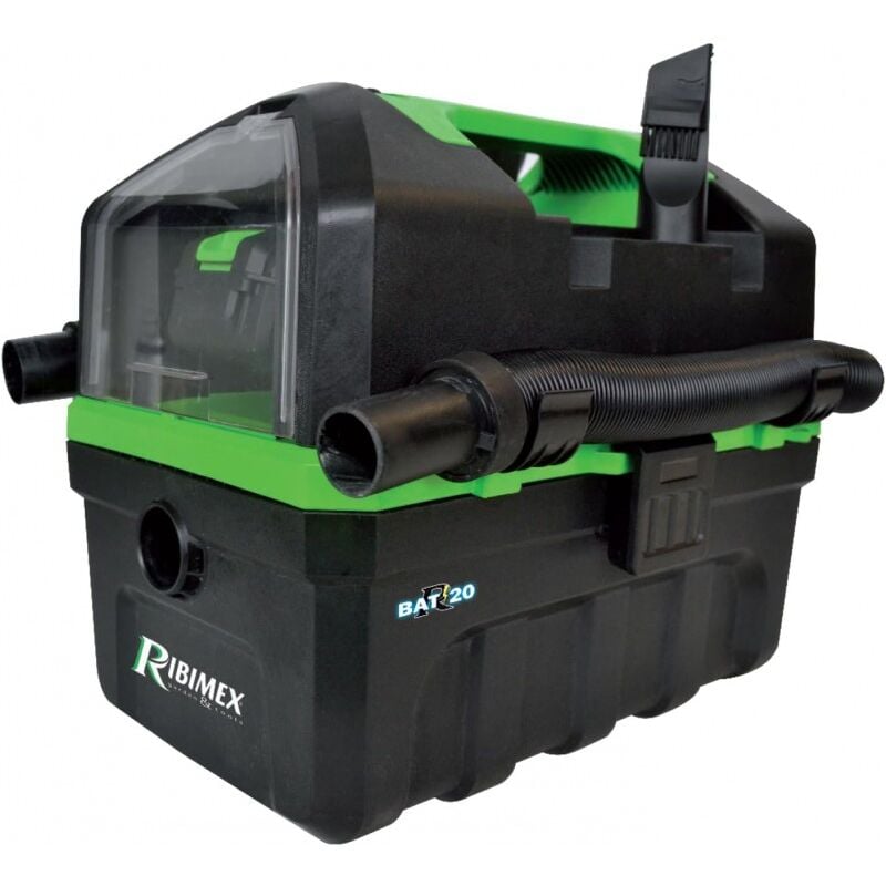 foto del prodotto ribiland prbat20 asp, aspirasolidi e liquidi a batteria rbat20 con funzione soffiante, nero, 40 w, 10 litri, 79 decibeles