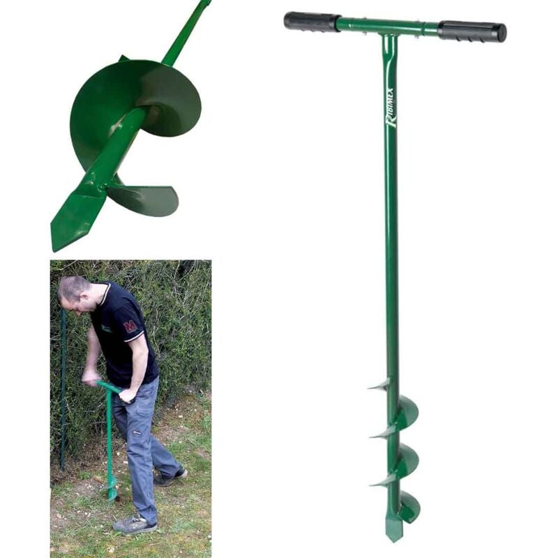 foto del prodotto ribiland ribimex prtarman150 trivella manuale diametro 15 mm altezza 100 cm, verde