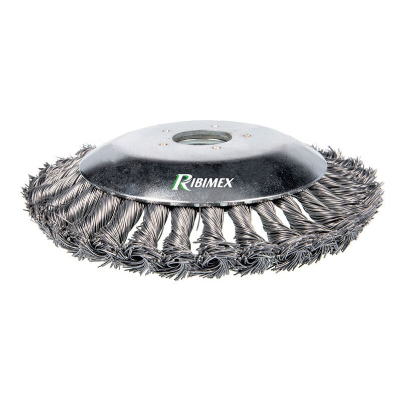 foto del prodotto ribiland testina decespugliatore universale spazzola diserbo acciaio 150mm