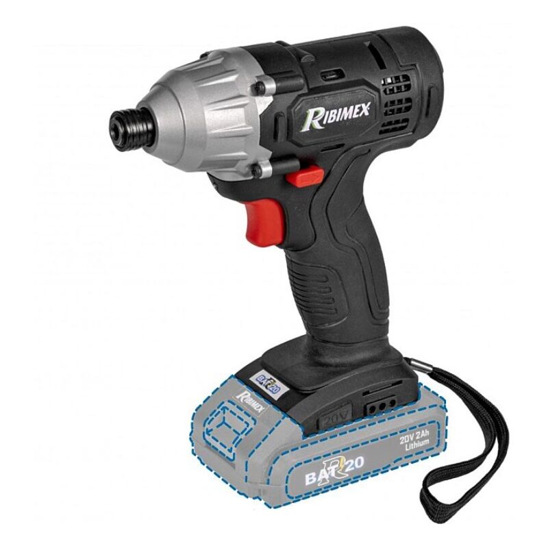foto del prodotto ribimex avvitatore a percussione 20 v prbat20 vcsb