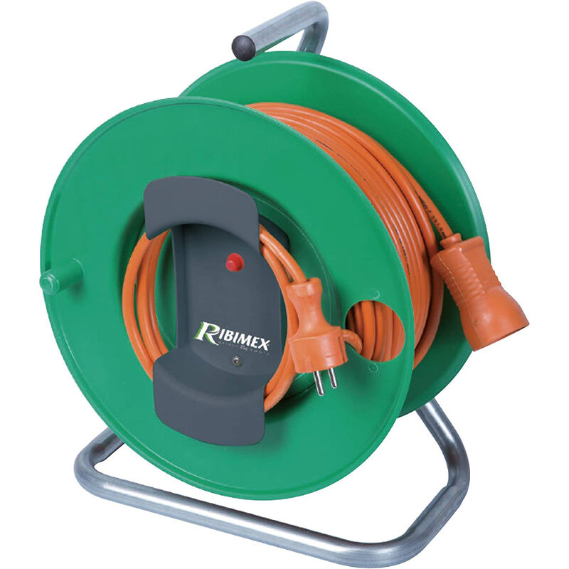 foto del prodotto ribimex avvolgicavo elettrico cavo 25mt prolunga avvolgibile 3100w