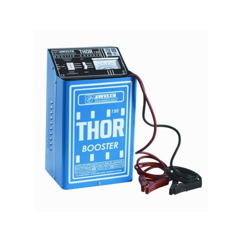 foto del prodotto ribimex awelco thor 150 caricabatterie auto blu compatto 12v con manometro analogico