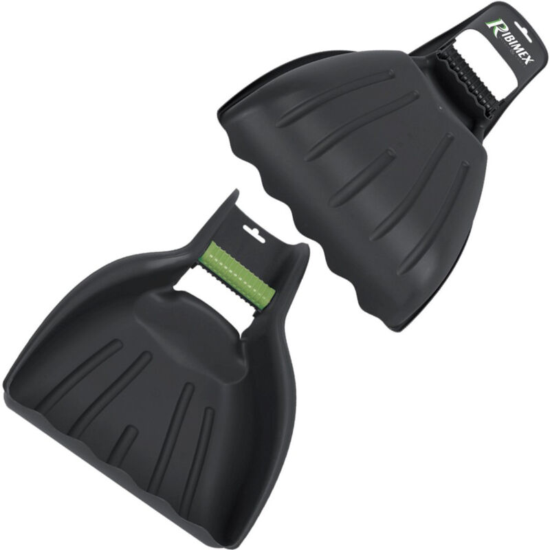 foto del prodotto ribimex palette raccogli foglie manuale set 2 pezzi in plastica leggera