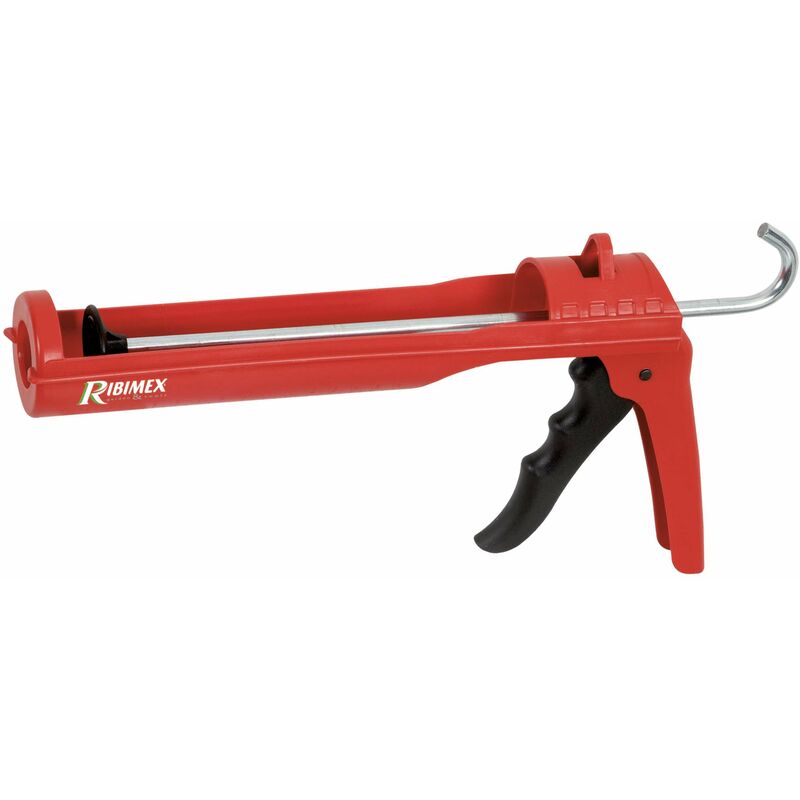 foto del prodotto ribimex pistola per silicone e sigillanti manuale, in plastica leggera e resistente, adatta anche per cartucce di colla e mastice, per uso