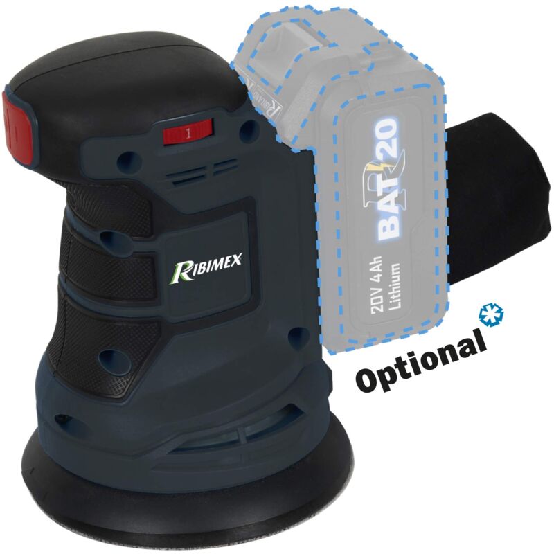 foto del prodotto ribimex prbat20 porsb levigatrice rotorbitale 20 v rbat20 senza batteria e senza caricatore