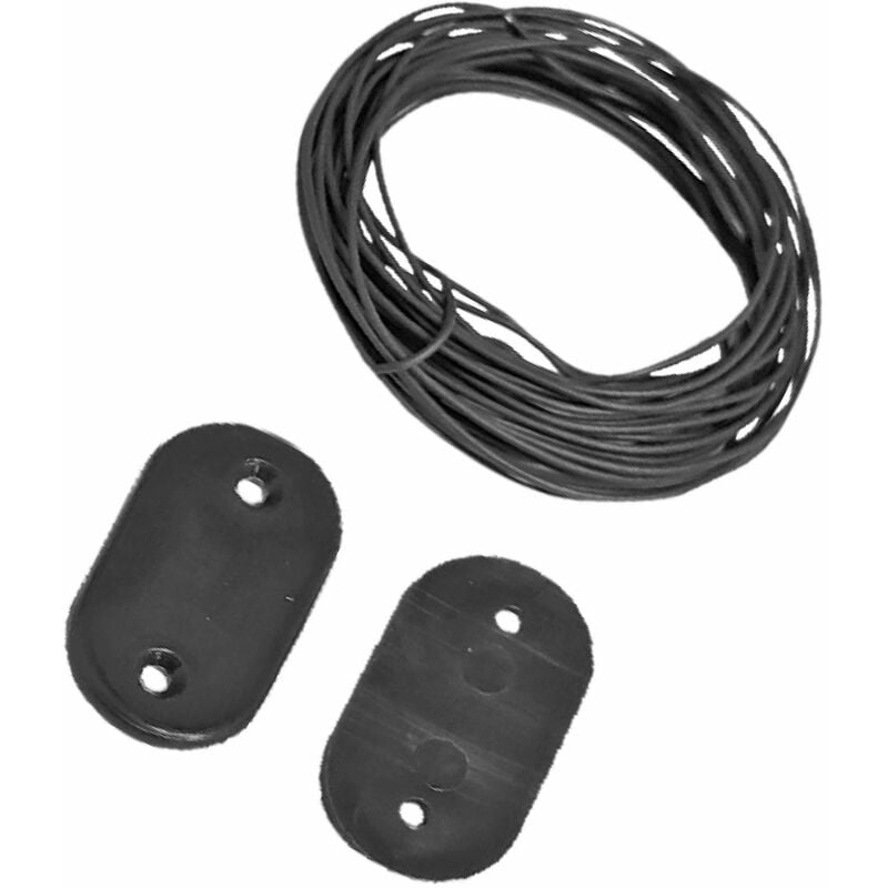 immagine 0 del prodotto ribimex prbvt30gr kit di fissaggio per telone frangivista ombreggiante con filo e 30 piastre, colore grigio