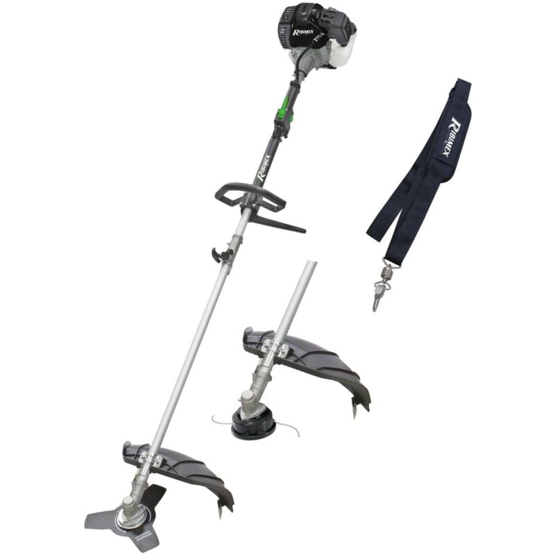 foto del prodotto ribimex tagliabordi torque, tosaerba con motore a 2 tempi 43 cc 