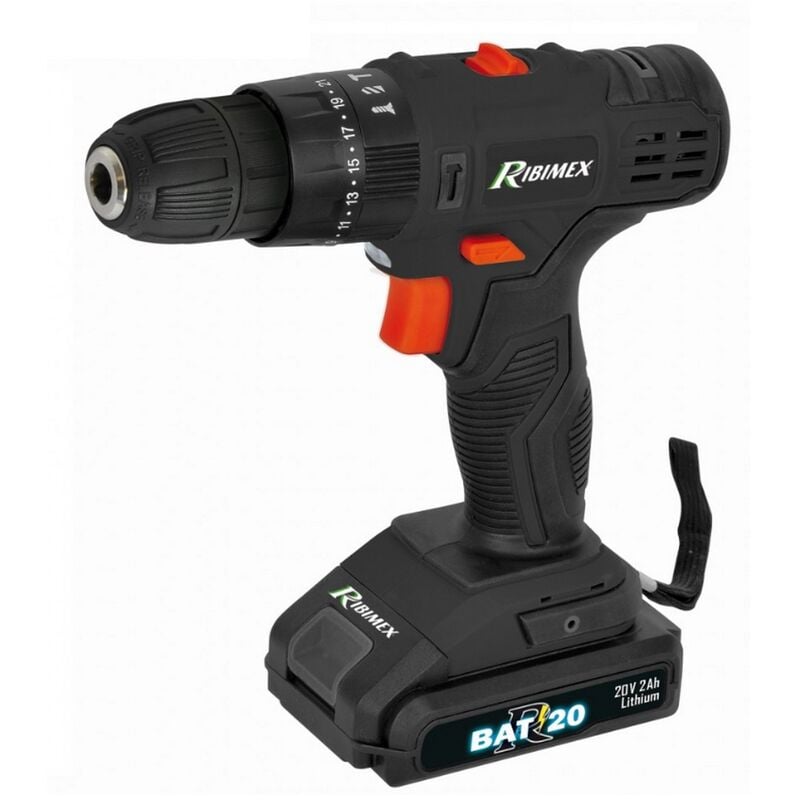 immagine 0 del prodotto ribimex trapano avvitatore nero 20v prbat20 p