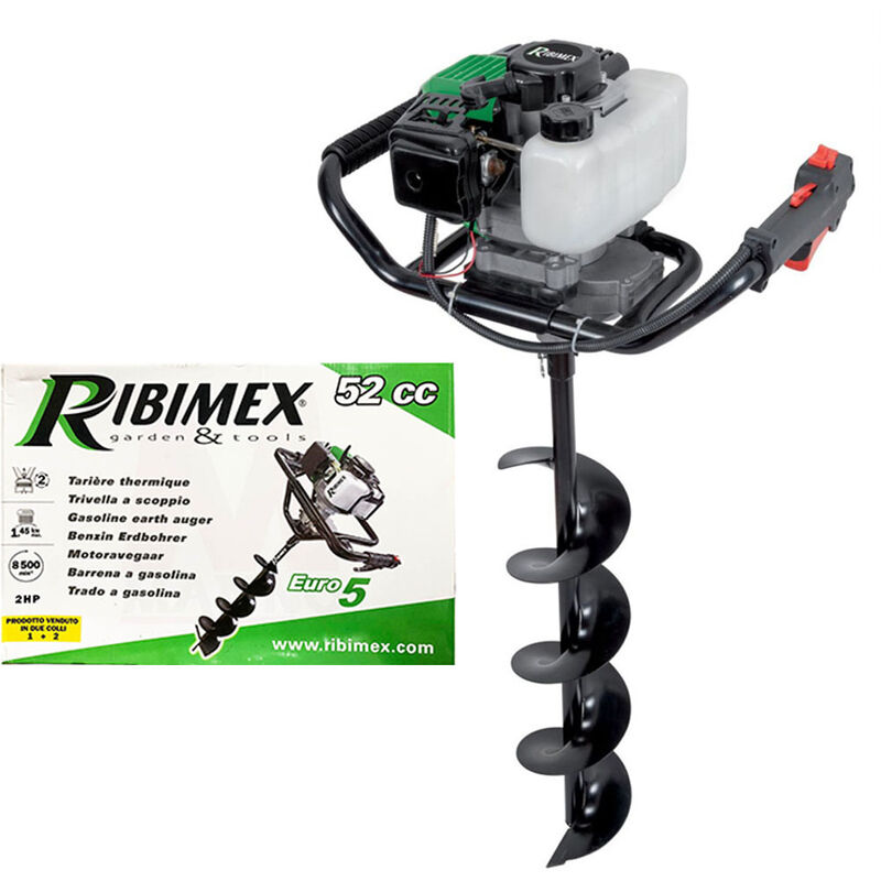 foto del prodotto ribimex trivella a scoppio 52 cc motore 2 tempi mototrivella accessori prtarth3