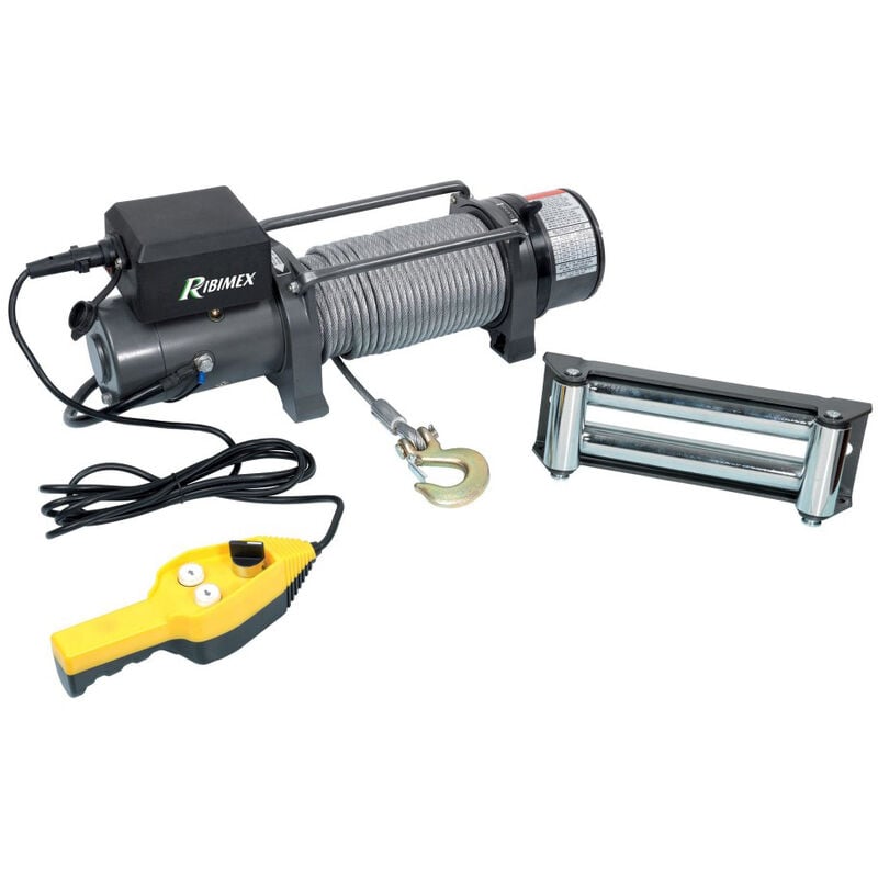 foto del prodotto ribitech argano verricello elettrico paranco 12v 4000kg telecomando