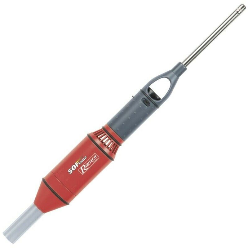 foto del prodotto ribitech soffiatore accendino gas 2 in 1 con fiamma regolabile per barbecue prbbqgs